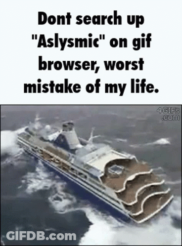 Cruise Ship In Ocean Dont Search Up GIF