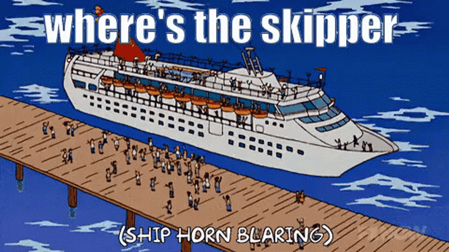 Cruise Ship Port The Simpsons GIF