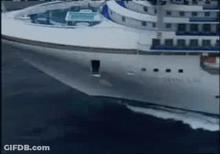 Cruise Ship Sailing Ocean Adventure GIF