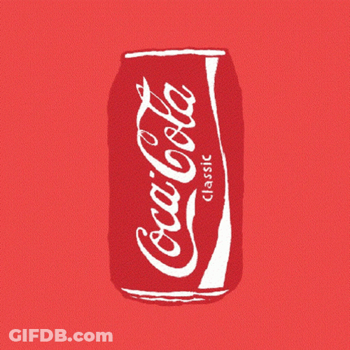 Crumpled Coca Cola GIF