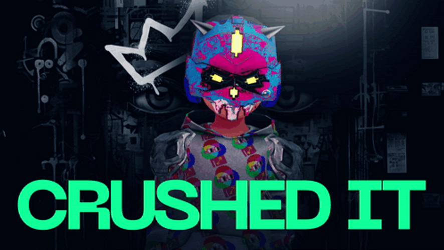 Crushed It Cartoon Character GIF