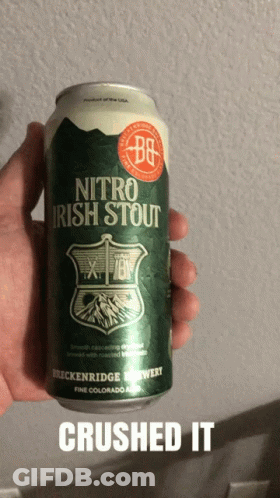 Crushed Nitro Irish Stout Can GIF