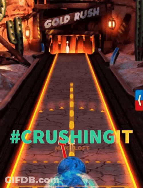 Crushing It Bowling Pin GIF