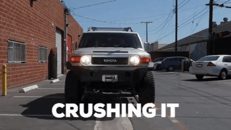 Crushing It Helmet Toyata GIF