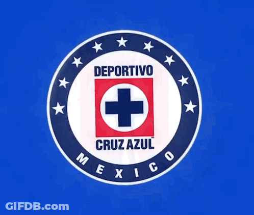 Cruz Azul Logo With Blue Cross GIF