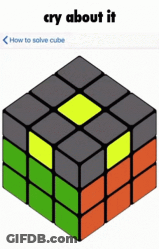 Cry About It Rubik's Cube GIF