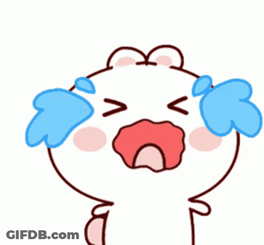 Cry Bunny Sticker GIF