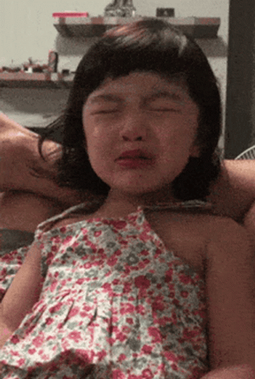 Crybaby Girl Wiping Her Tears GIF