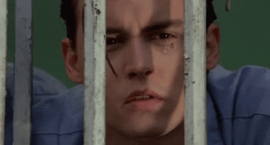 Crybaby Johnny Depp Pixel Jail GIF