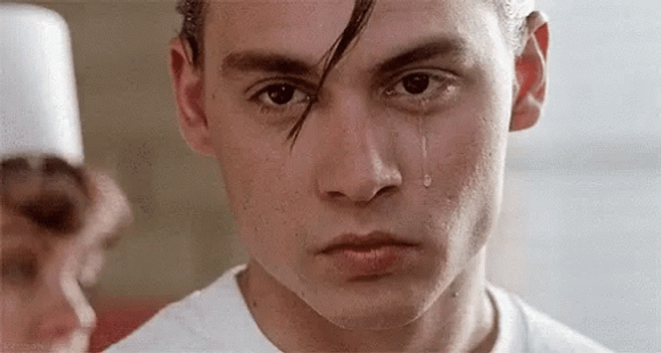 Crybaby Sad Johnny Depp Tears Emotion GIF