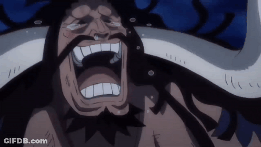 Crying And Laughing Kaido GIF