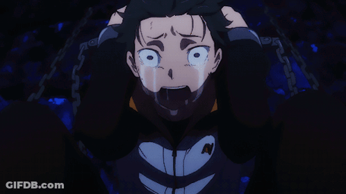Crying Anime Character With N Jacket GIF