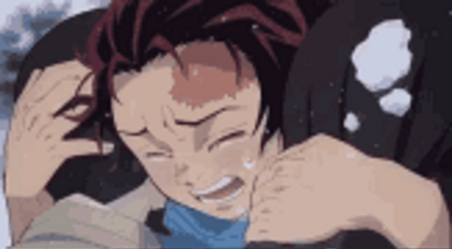 Crying Anime Demon Slayer Tanjiro GIF