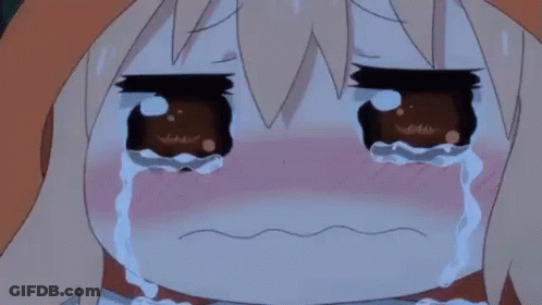 Crying Anime Girl With Tears GIF