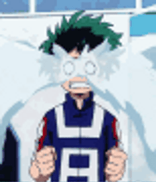 Crying Anime Hero Academia Deku GIF