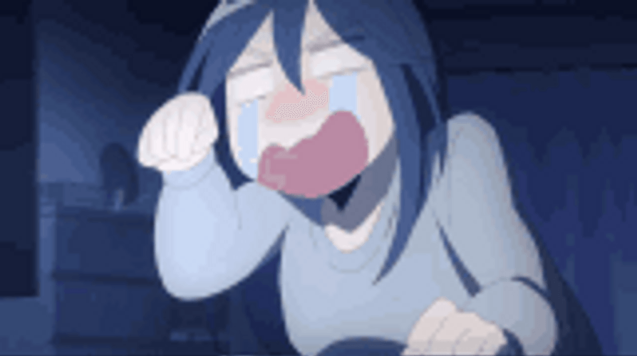 Crying Anime MMO Fail GIF