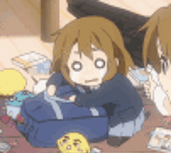 Crying Anime Panic GIF
