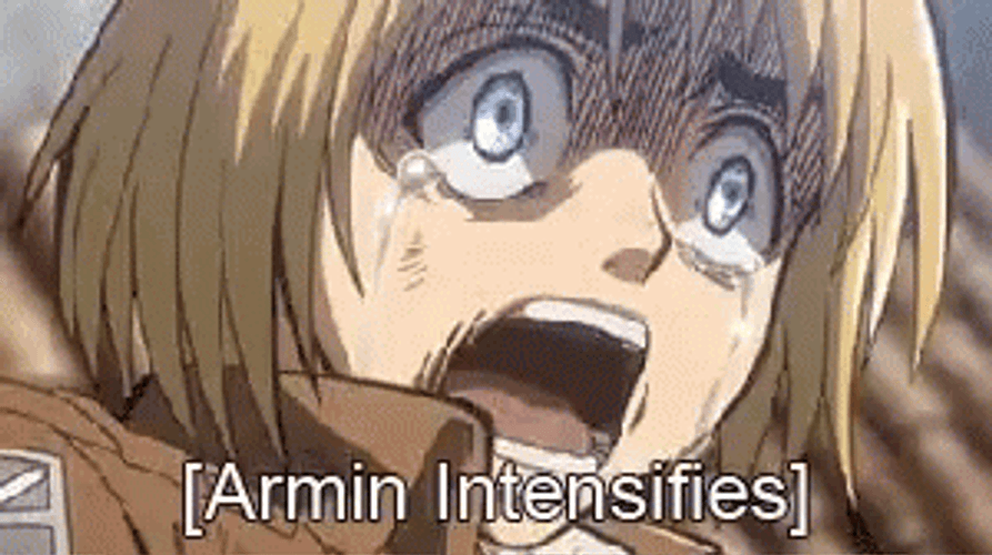 Crying Armin Arlert In Horror GIF