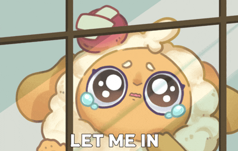 Crying At The Window Let Me In Meme GIF
