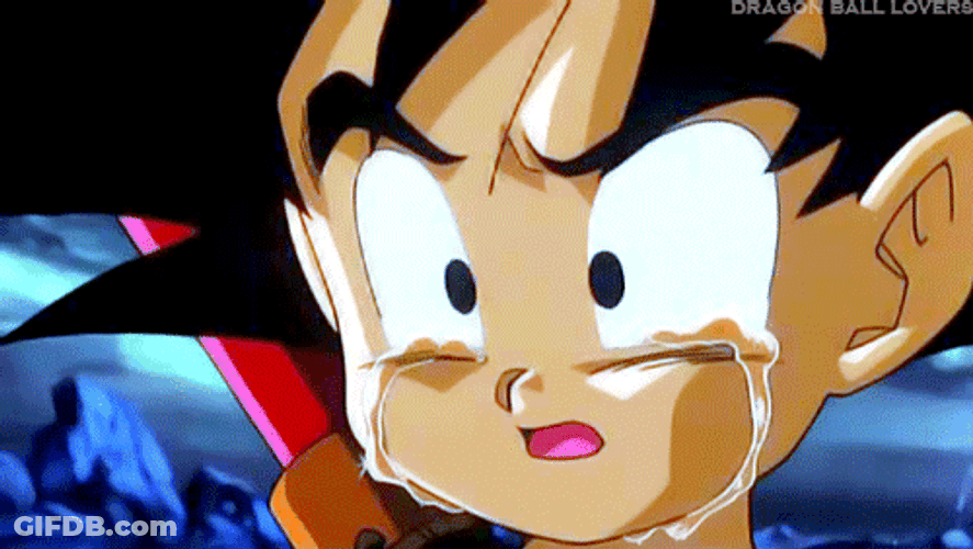 Crying Baby Goku GIF