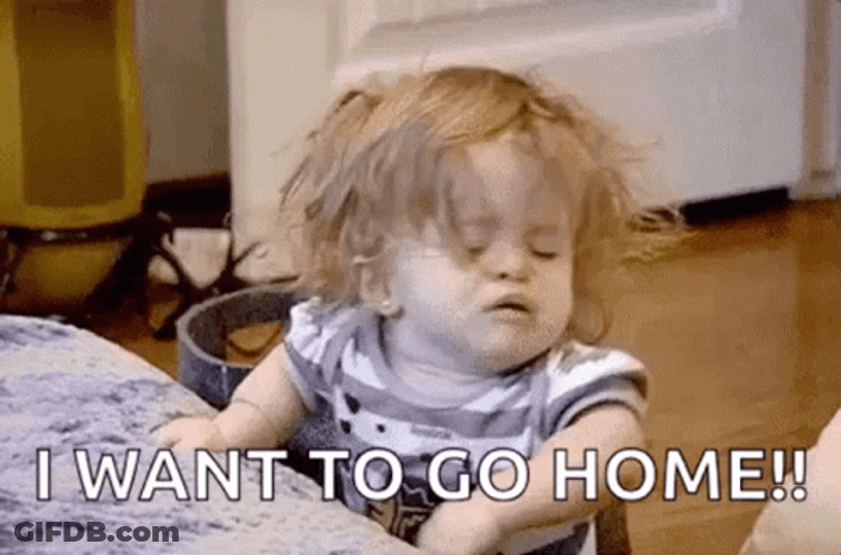 Crying Baby I Wanna Go Home GIF