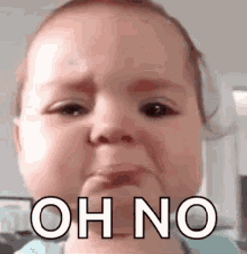 Crying Baby Oh No GIF