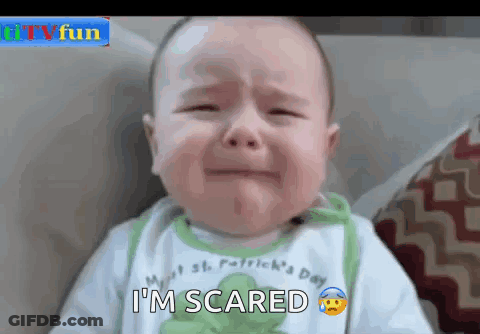Crying Baby Saying I'm Scared GIF