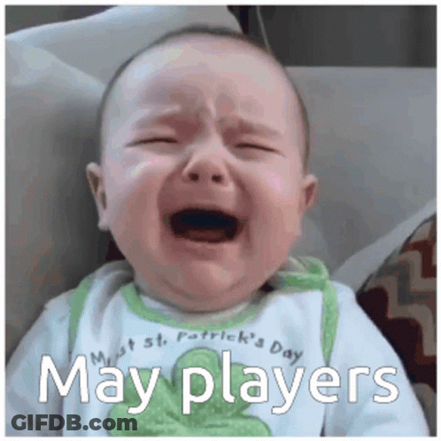 Crying Baby Saying May Players GIF