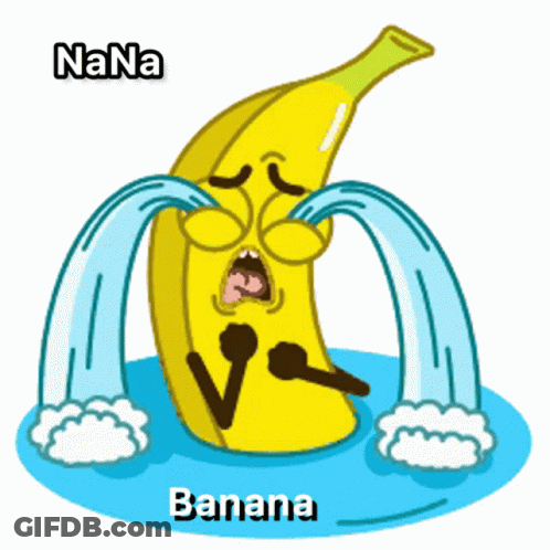Crying Banana With Tears GIF