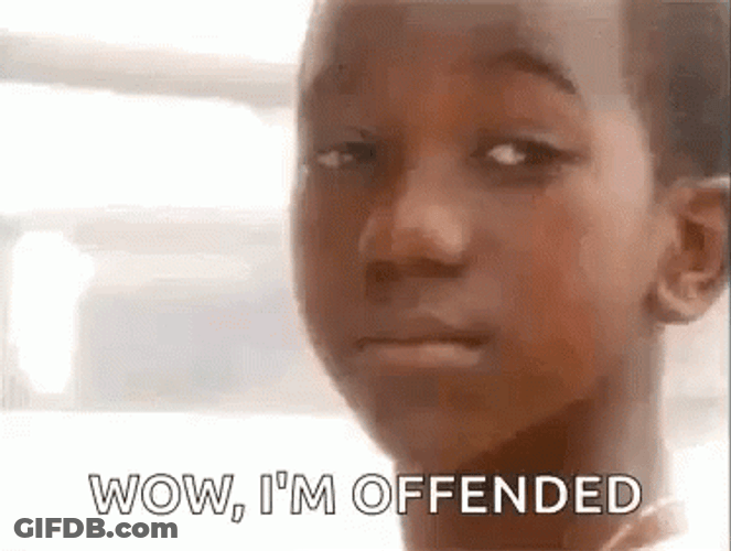 Crying Black Kid Saying Im Offended GIF