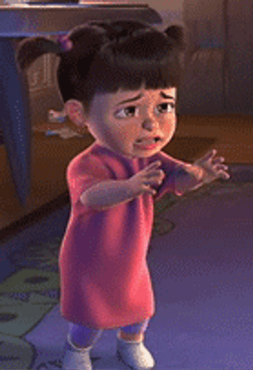 Crying Boo Wait For His Friend GIF