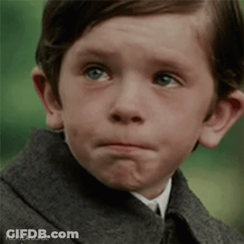 Crying Boy Manifesting Sadness In His Gaze GIF