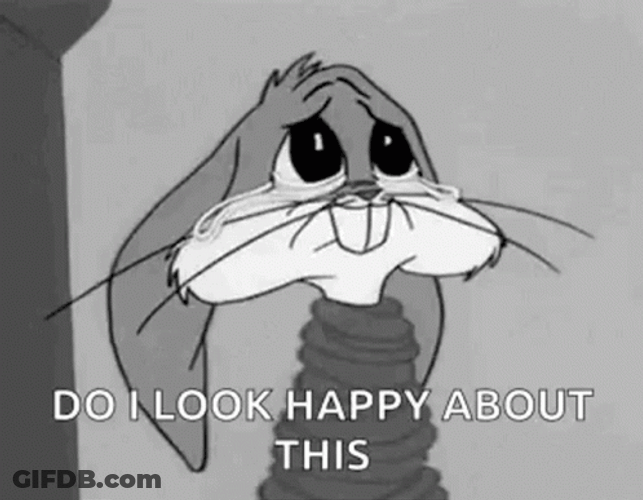Crying Bugs Bunny No GIF