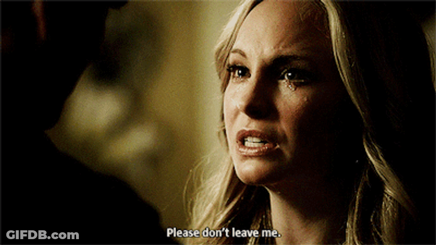 Crying Caroline Forbes Pleading GIF