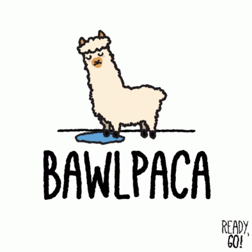 Crying Cartoon Alpaca GIF