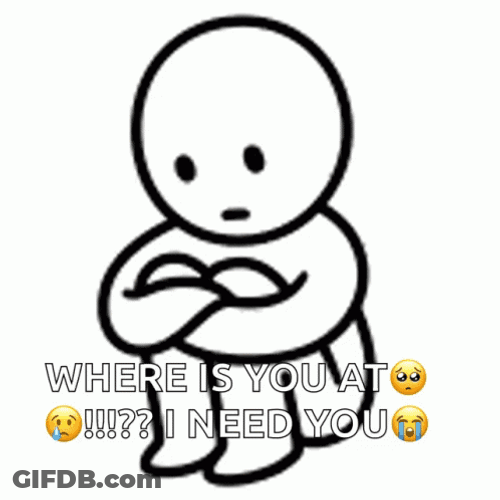 Crying Cartoon I Need You GIF
