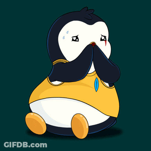 Crying Cartoon Penguin GIF