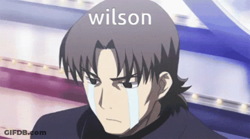 Crying Cartoon Wilson GIF