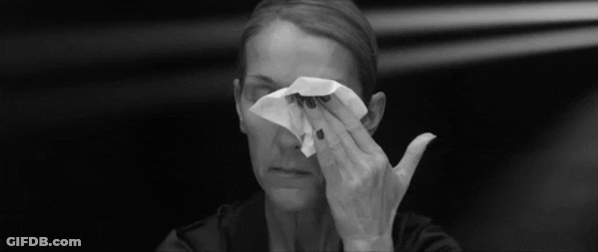 Crying Celine Dion GIF