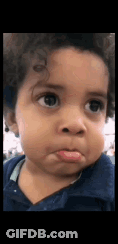 Crying Child Making Pouty Face GIF