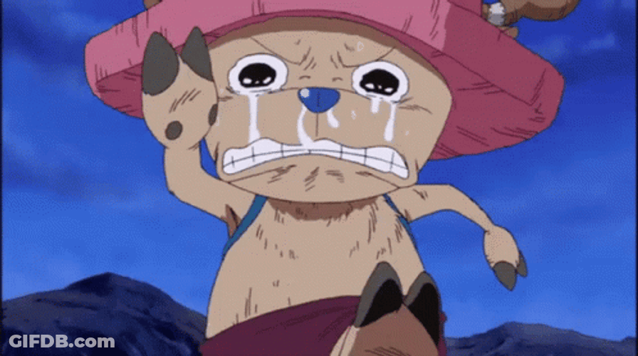 Crying Chopper While Running GIF