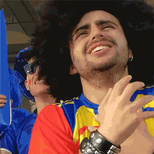 Crying Colombia Man GIF