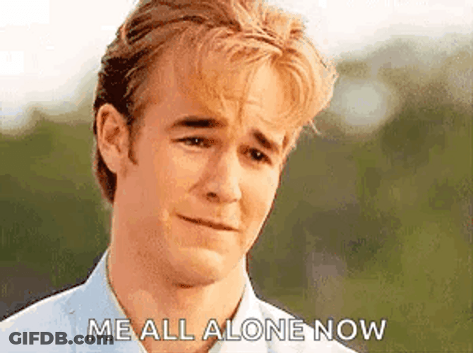 Crying Dawson Leery Alone Now Meme GIF
