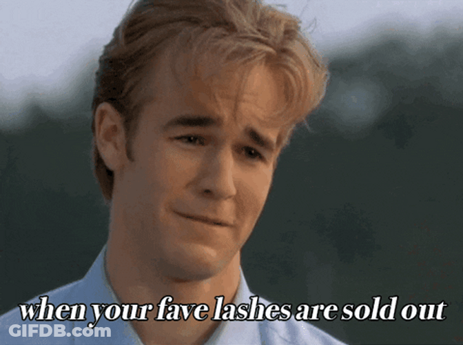 Crying Dawson Leery Lashes Sold Out Meme GIF