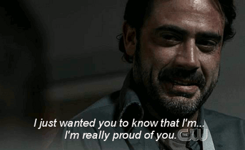 Crying Dean Morgan Is Really Proud GIF
