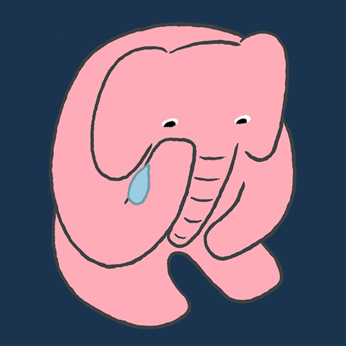 Crying Elephant Sticker GIF