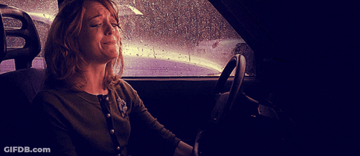 Crying Emma Pillsbury Car Ride GIF