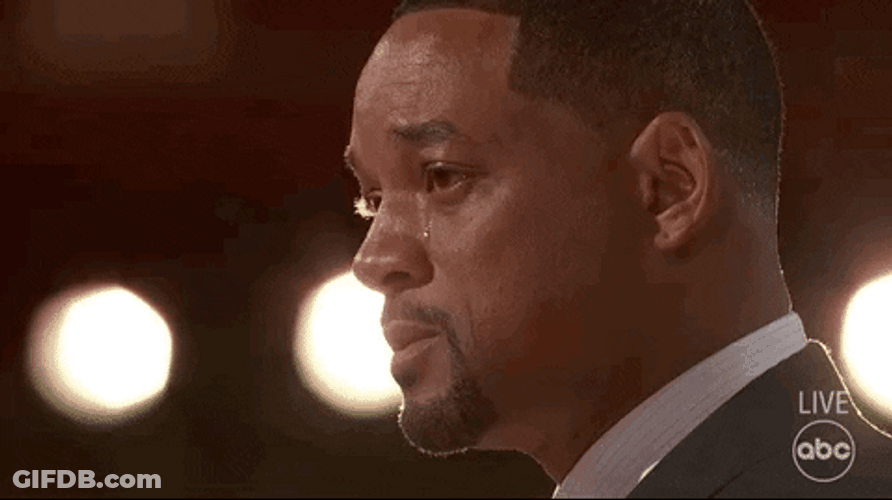 Crying Emotional Will Smith Chris Rock Oscars GIF
