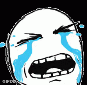 Crying Face With Blue Tears GIF