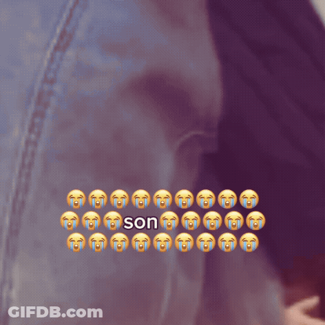 Crying Faces With Son Text GIF